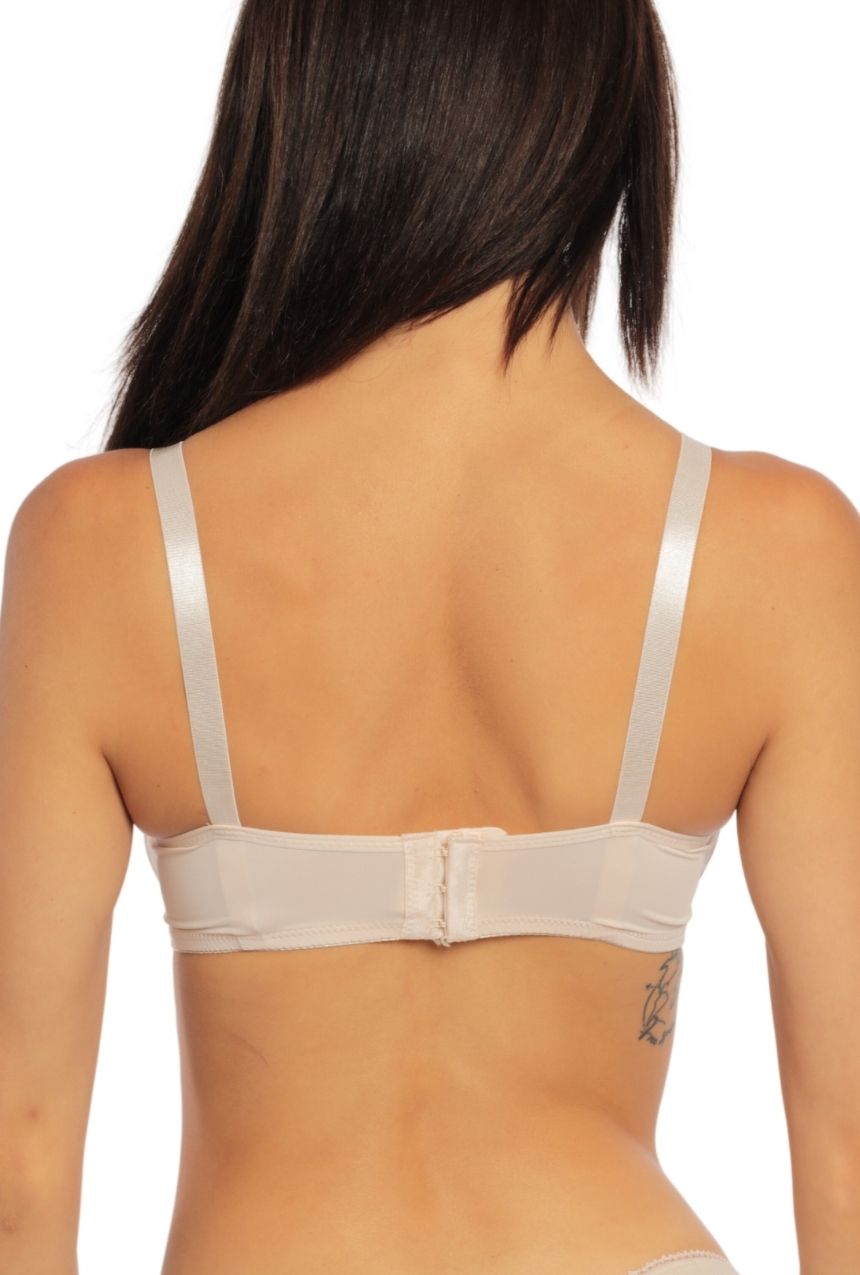 Paquete de 3 Brasier copa triangular sin varilla nude-negro-mauve