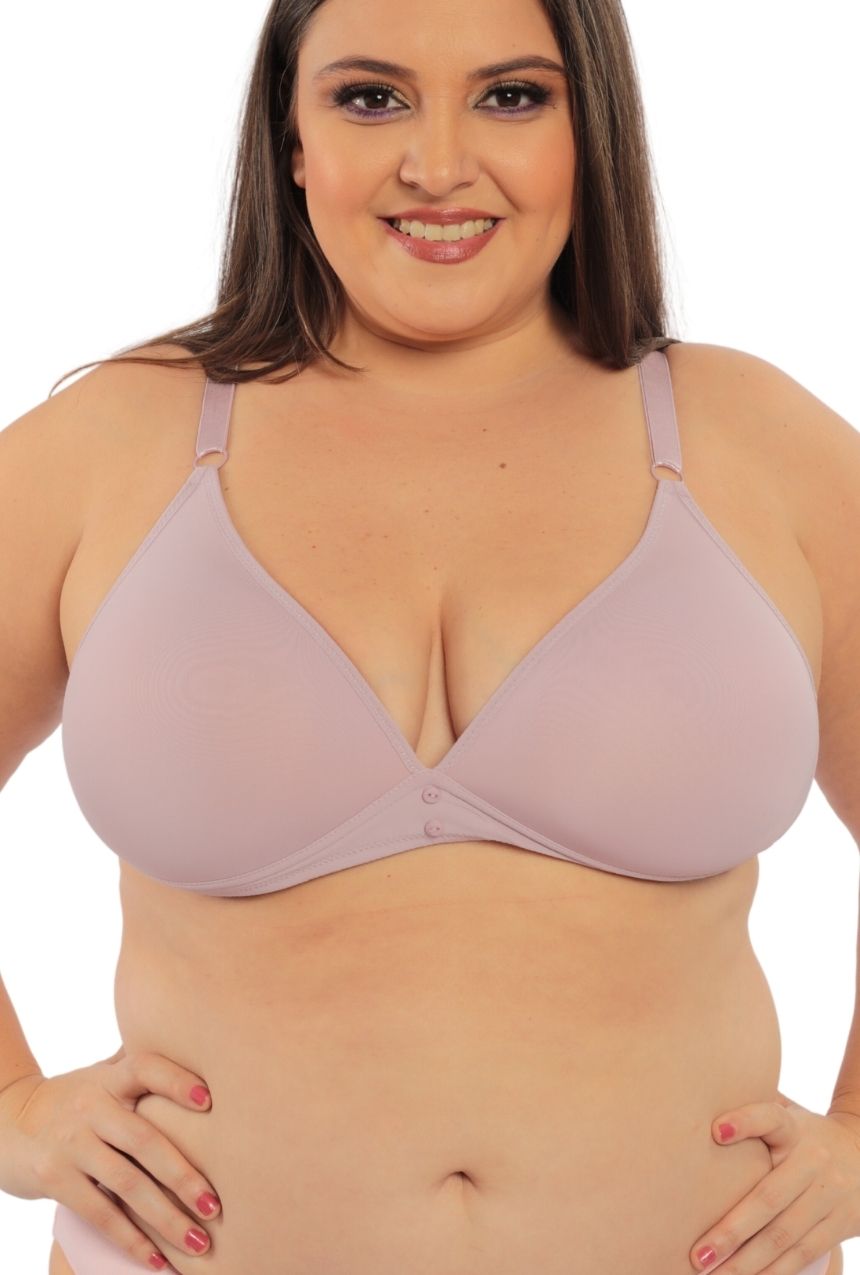 Paquete de 3 Brasier copa triangular sin varilla nude-negro-mauve