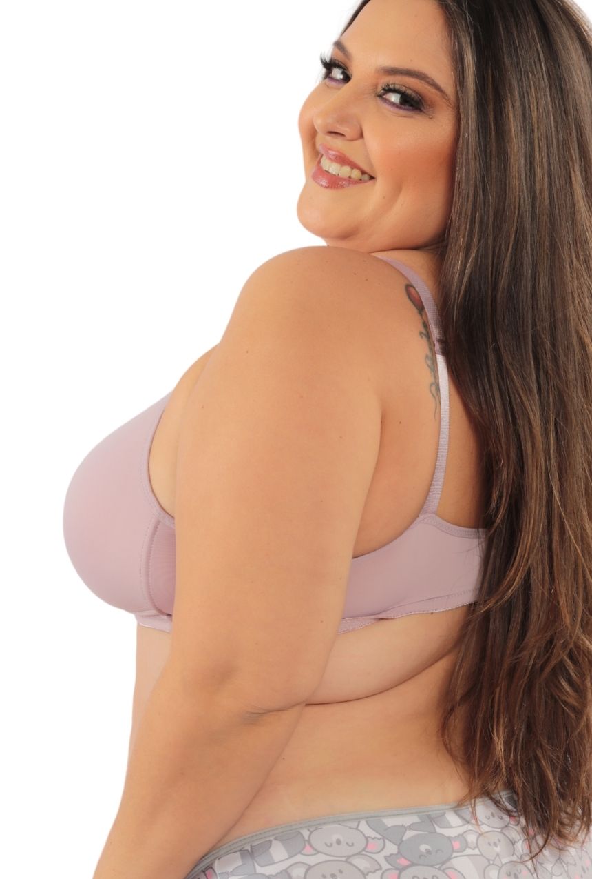 Paquete de 3 Brasier copa triangular sin varilla nude-negro-mauve