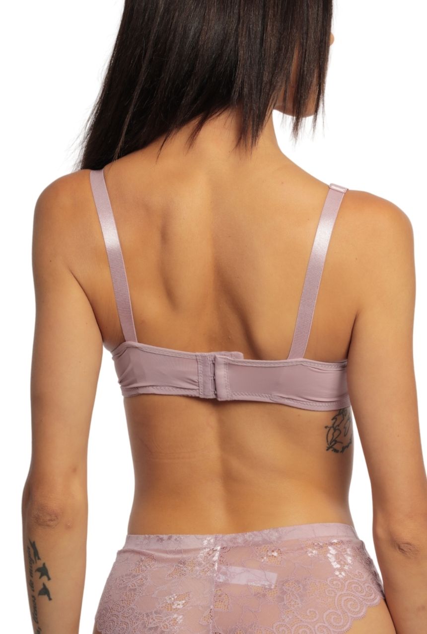 Paquete de 3 Brasier copa triangular sin varilla nude-negro-mauve