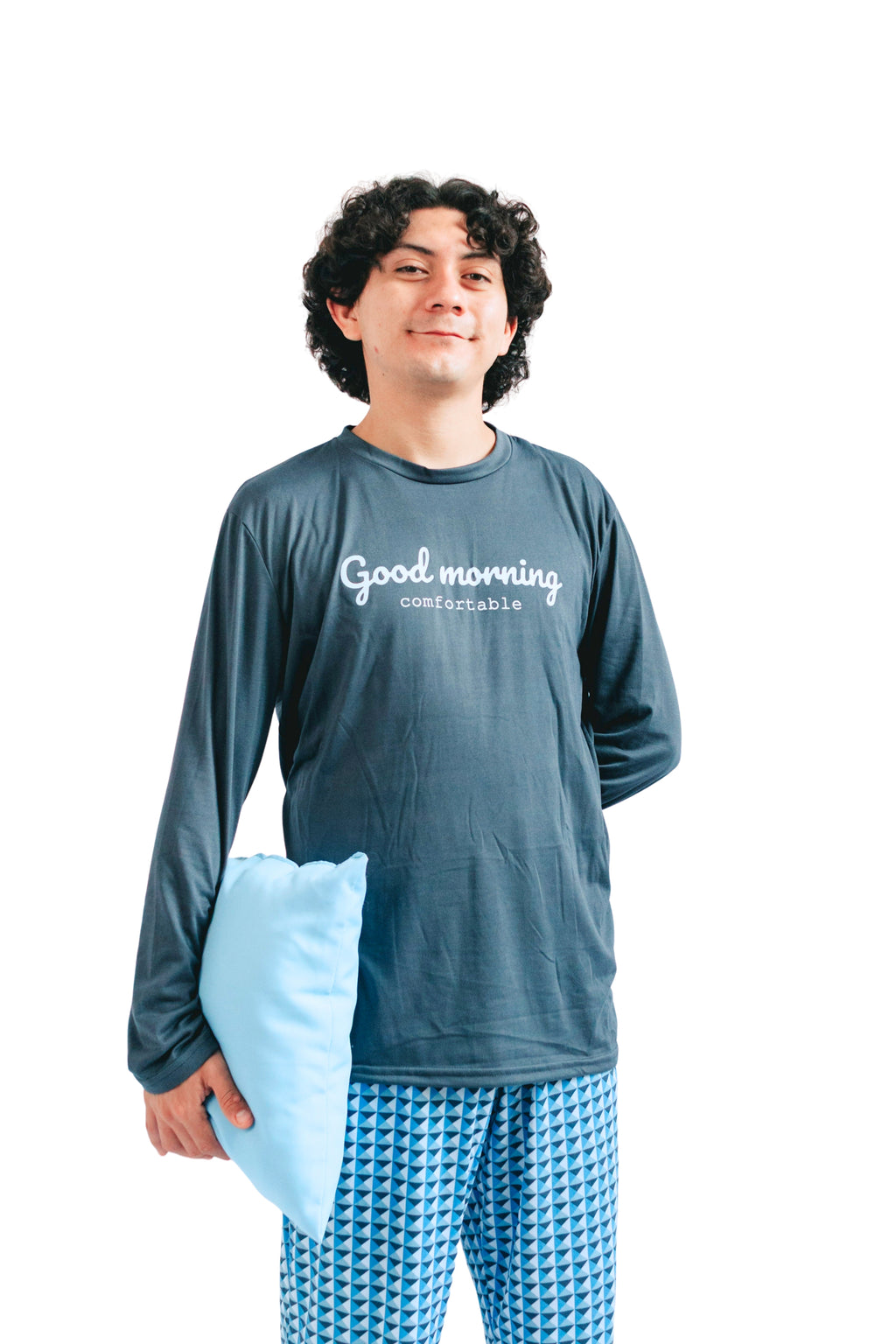 Pijama caballero pantalón cuadros Good morning