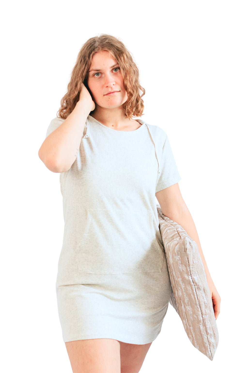 Vestido deportivo corto gris