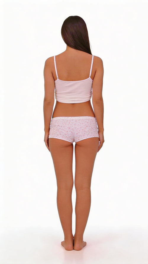 Bóxer corto para mujer estampado