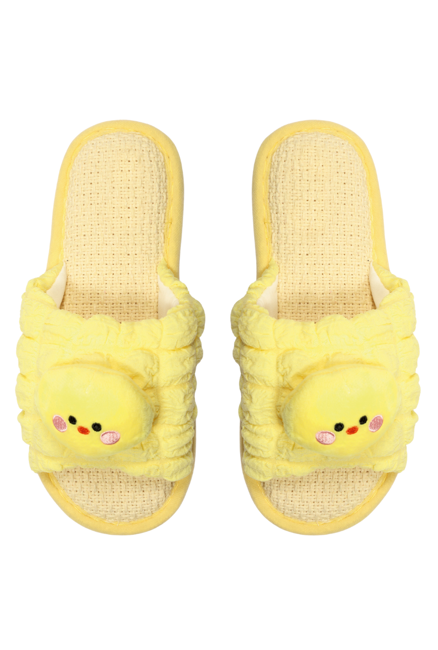 Set de pantuflas con patito de peluche