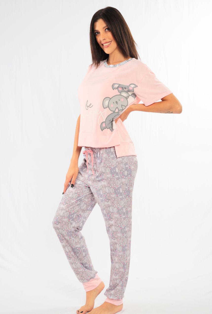 Pijama pantalón con playera manga corta de Koalas divertidos