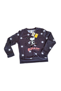 Sudadera de snoopy gris con estrellas