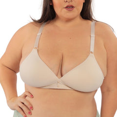 Paquete de 2 Brasier copa triangular sin varilla nude-mauve