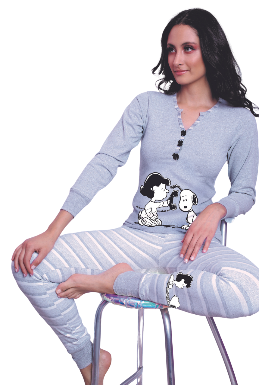 Pijama Pantalón con playera manga larga Snoopy & Belle