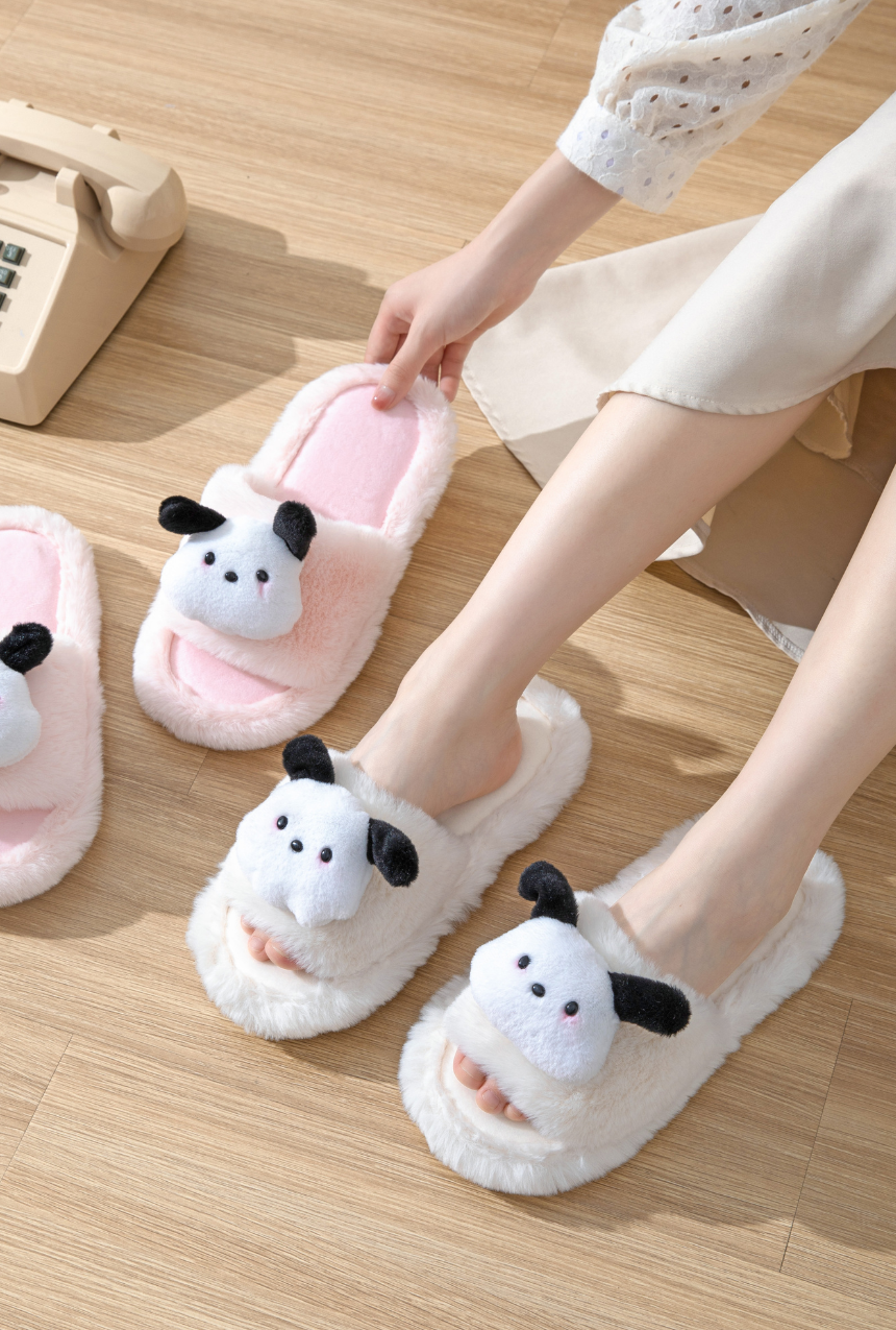 Set de pantuflas Snoopy beige