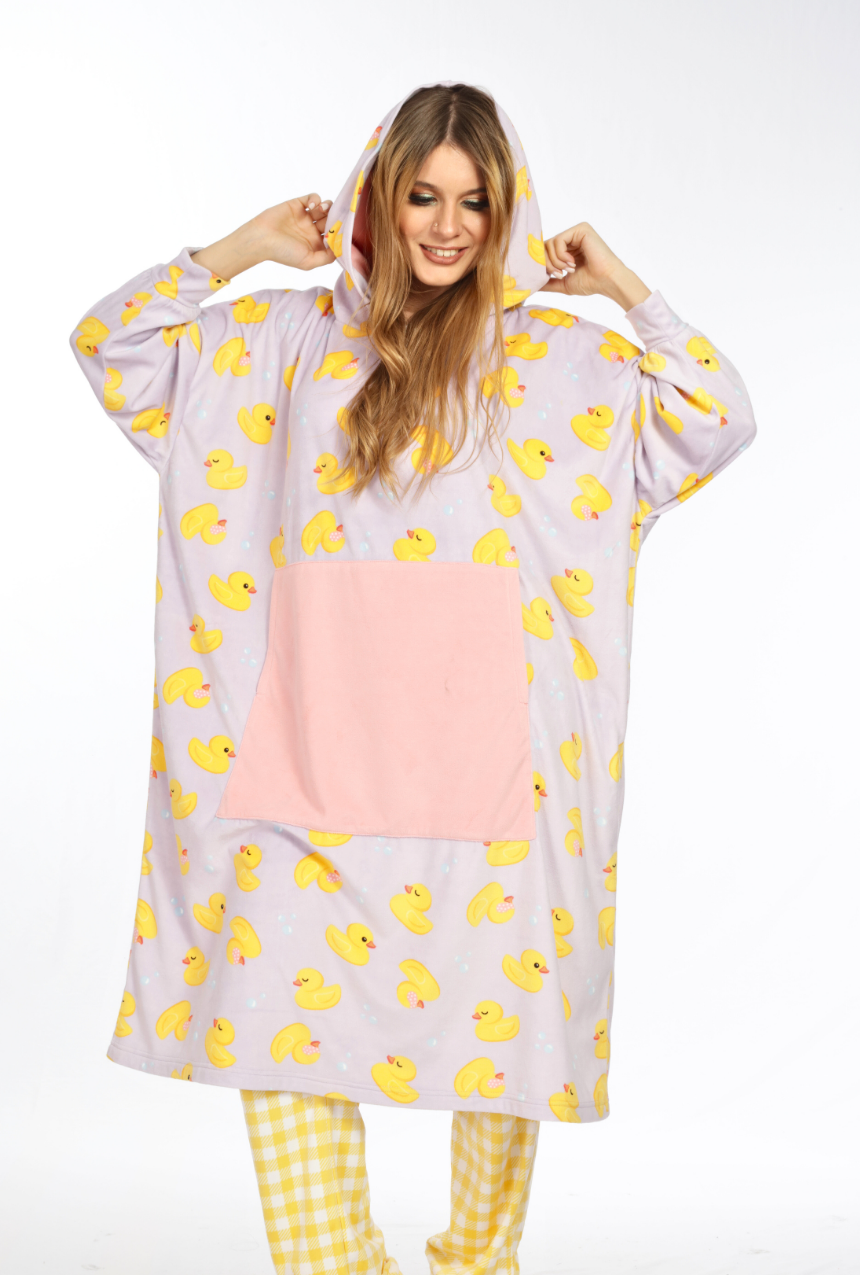 Pijama Comfy, es sudadera pero también cobijita, Patitos