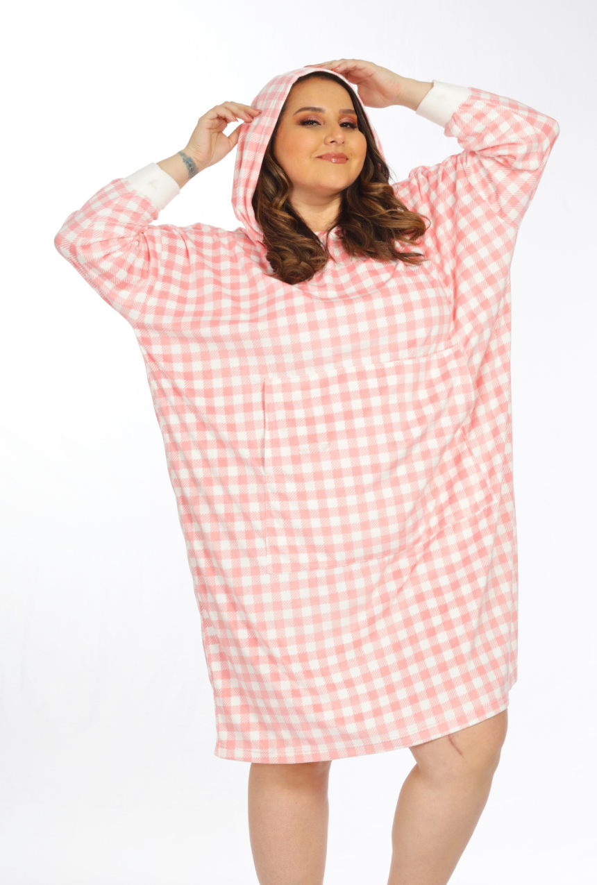 Pijama Comfy Rosa, Es una cobijita sudadera.