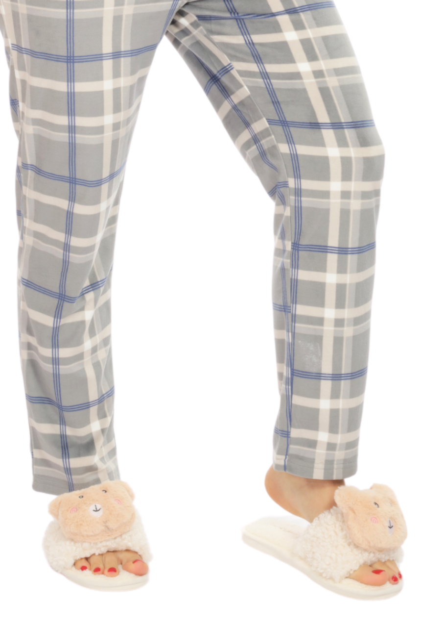 Set de pantuflas tipo sandalia con osito de peluche