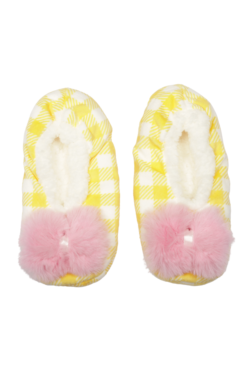 Set de pantuflas Vichys amarillos