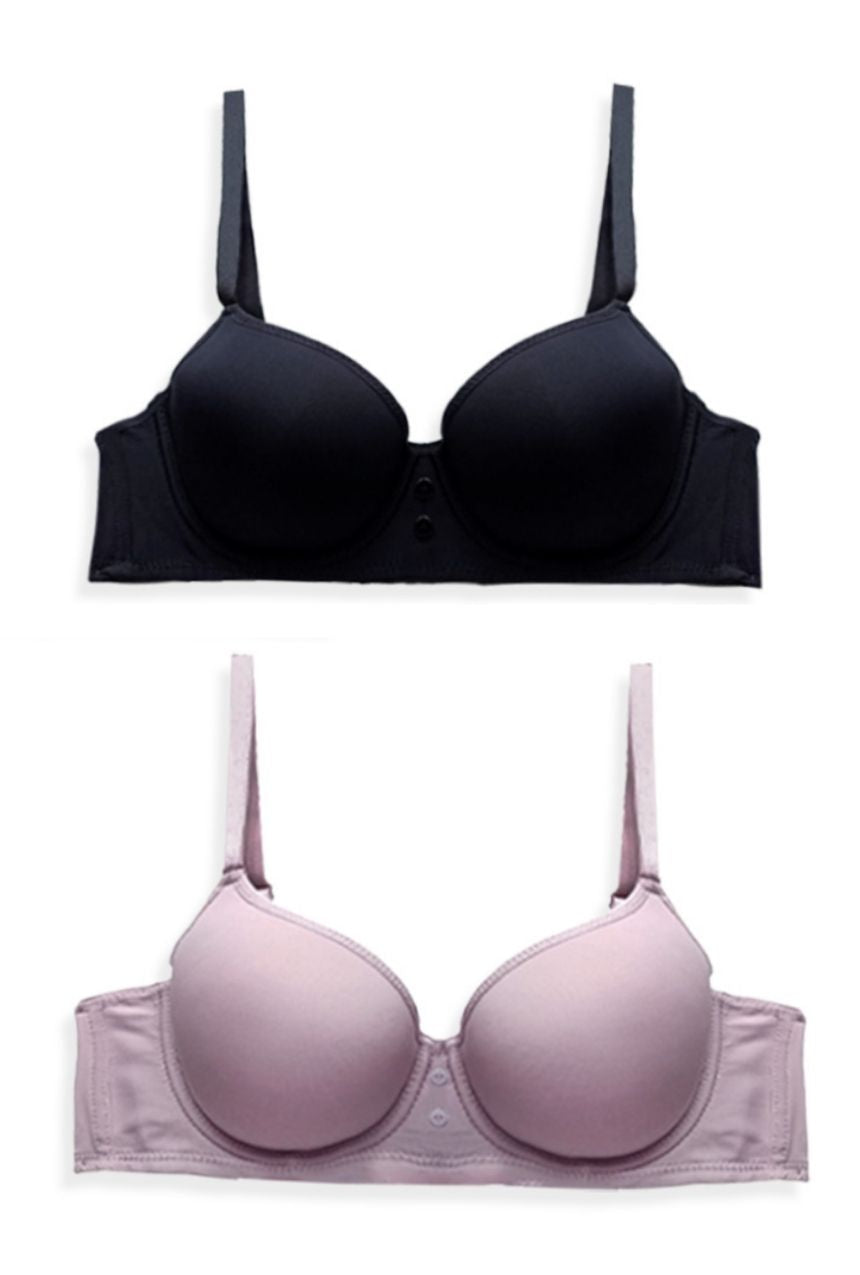 Paquete de 2 Brasier copa clásica con varilla y relleno ligero negro-mauve