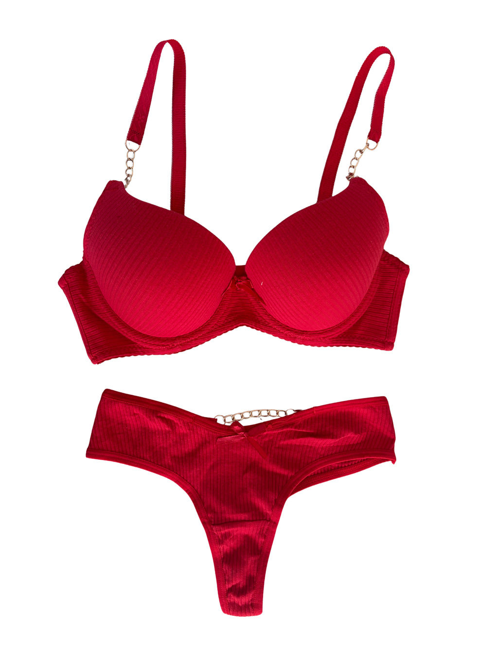 Coordinado de brasier y tanga Julieta crush - rojo