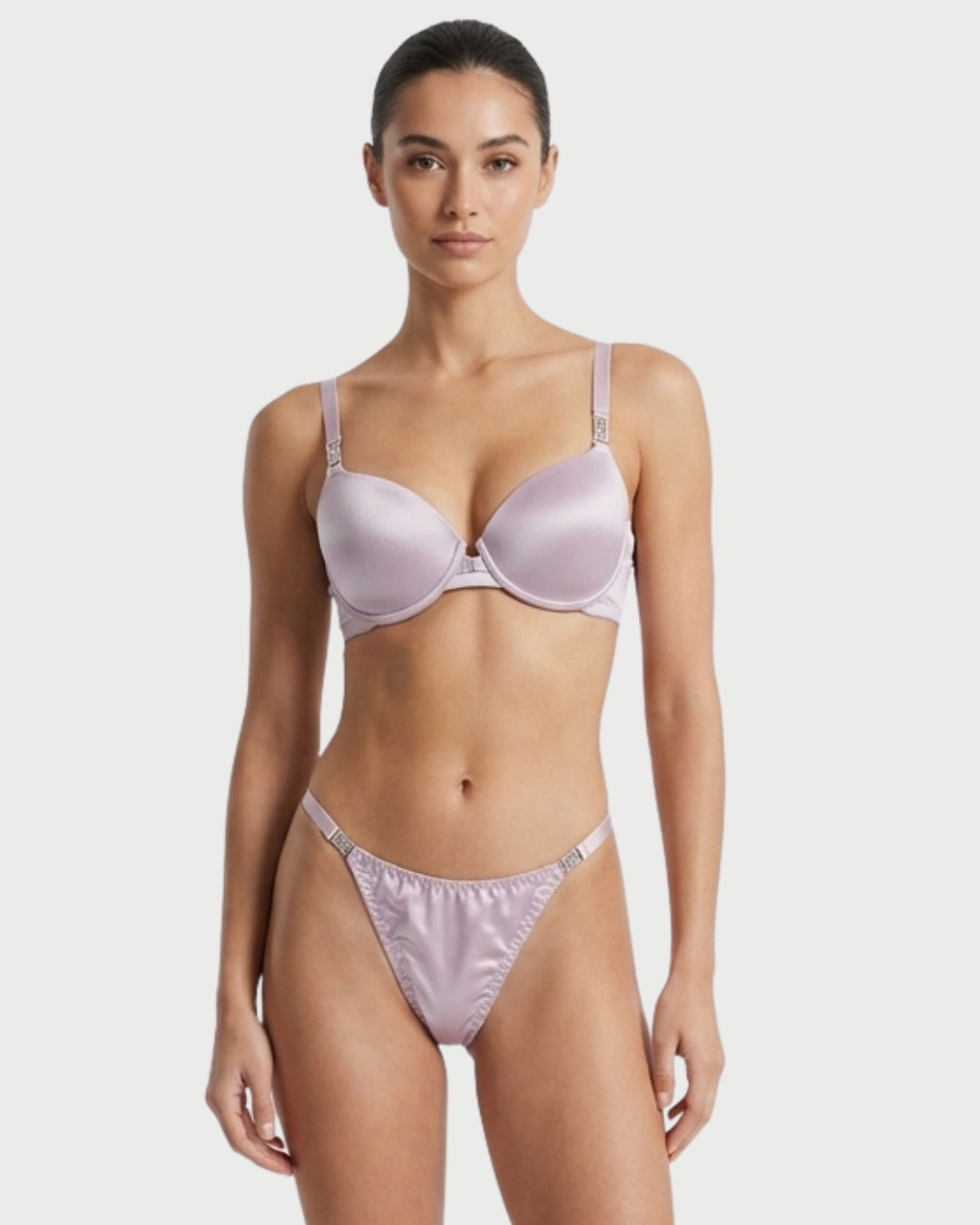 Coordinado de brasier y tanga Valentina glow - rosita