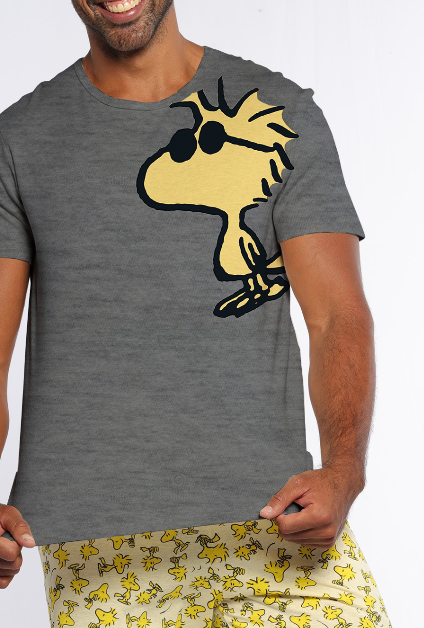 Pijama hombre short con playera manga corta Snoopy