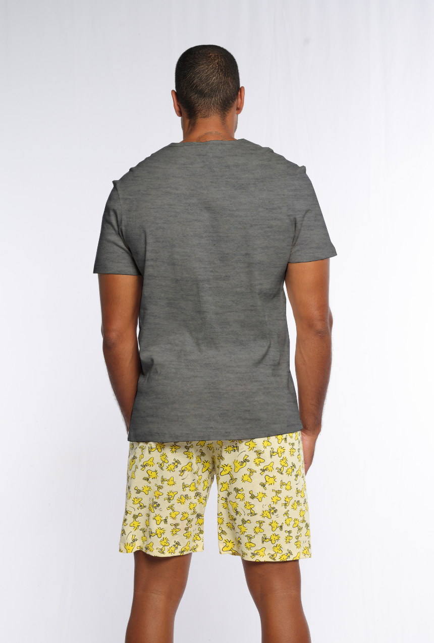 Pijama hombre short con playera manga corta Snoopy