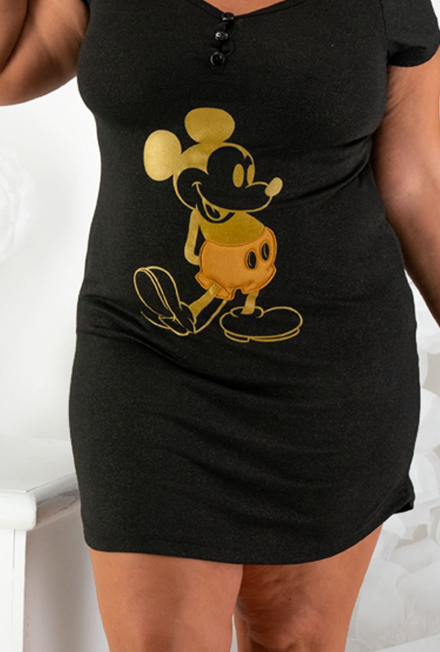 Pijama camisón manga corta de Mickey Mouse Gold*